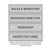 Gravoply Door Plaque