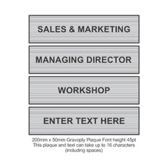 Gravoply Door Plaque