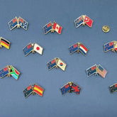 Souvenir Multi Flags Badge