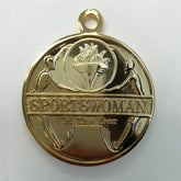 Sportswoman Medallion with Medal Case