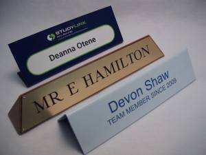 Desk Plaques