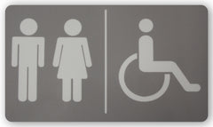 Disability Bathroom door Decal