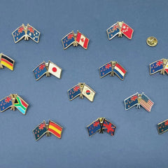 Souvenir Multi Flags Badge