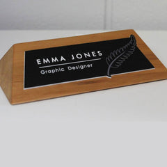 Wooden Desk Plaque